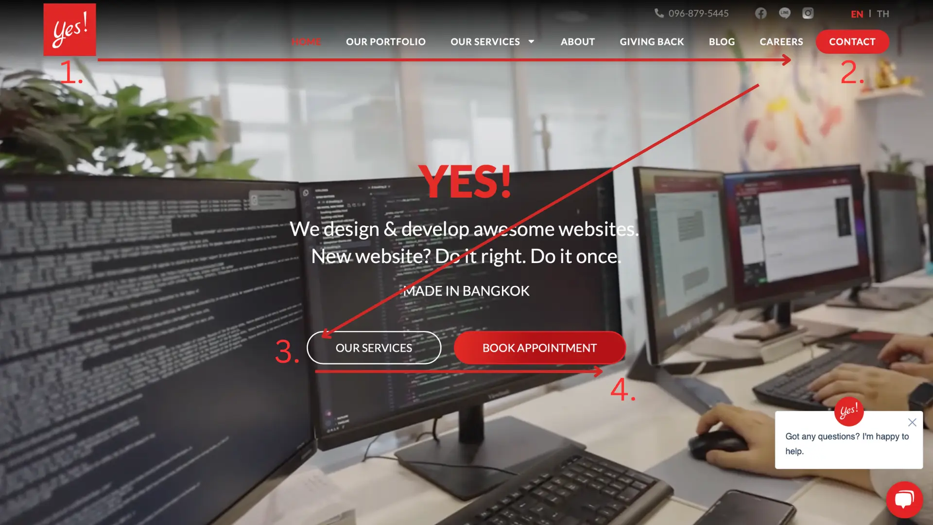 Eyes Movement - Yes Web Design Studio
