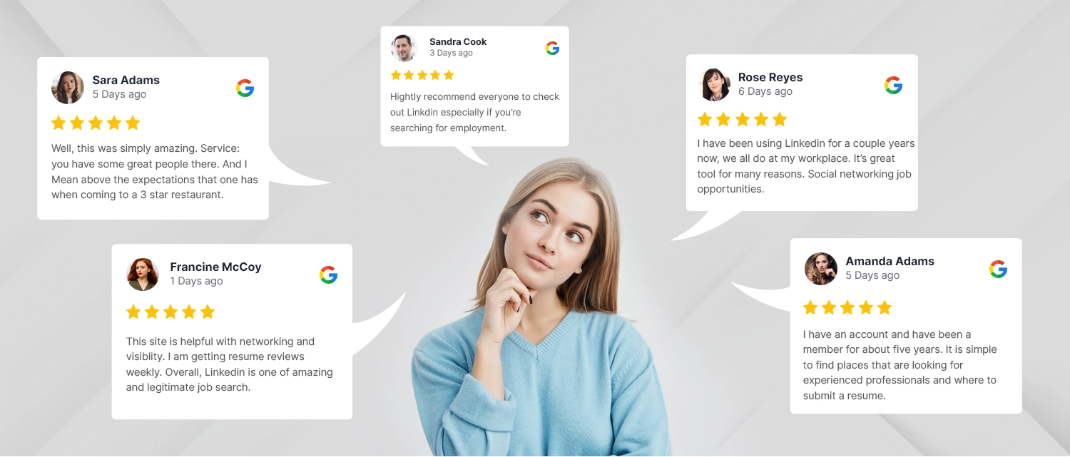 Google customer reviews visual image