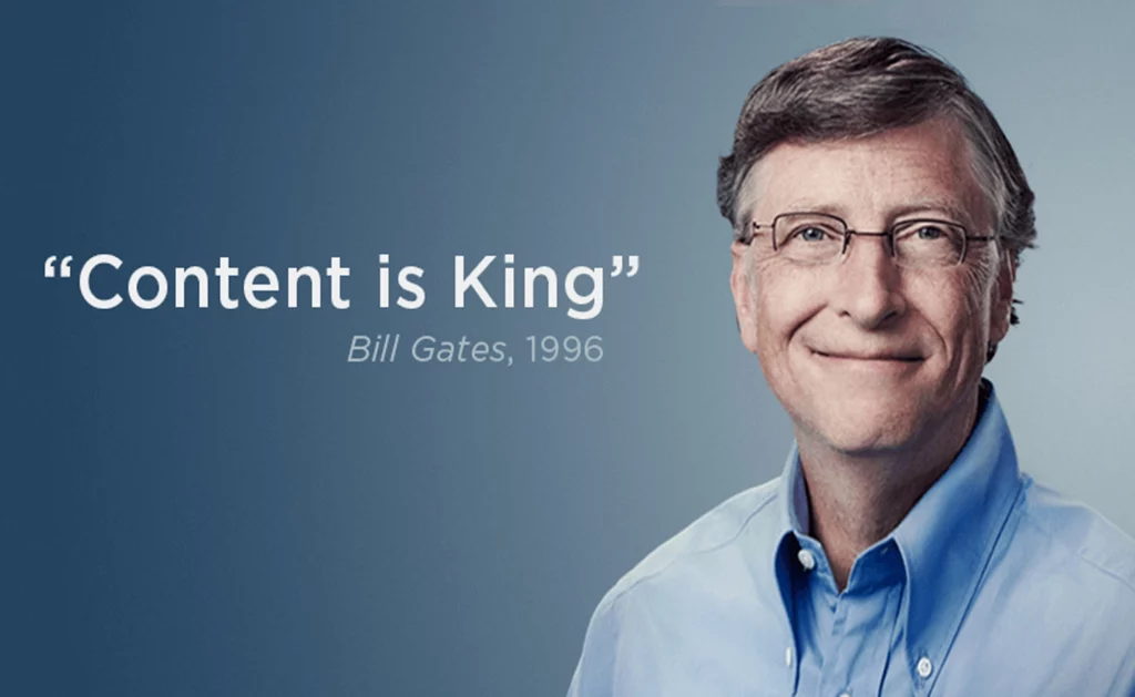 Content is King by Bill Gates