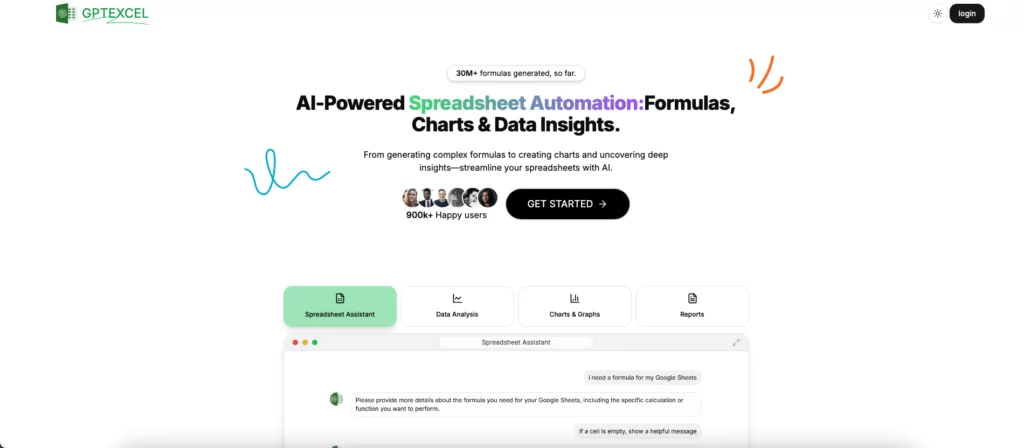 AI สำหรับ Excel ที่ได้รับความนิยม - GPTExcel