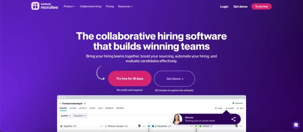 เครื่องมือ AI สำหรับ HR - Recruitee ระบบบริหารการสรรหาอัตโนมัติ