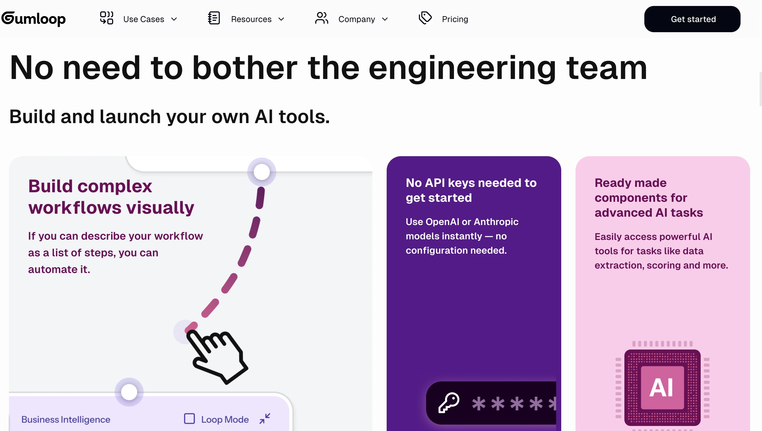 ฟีเจอร์หลักของ Gumloop