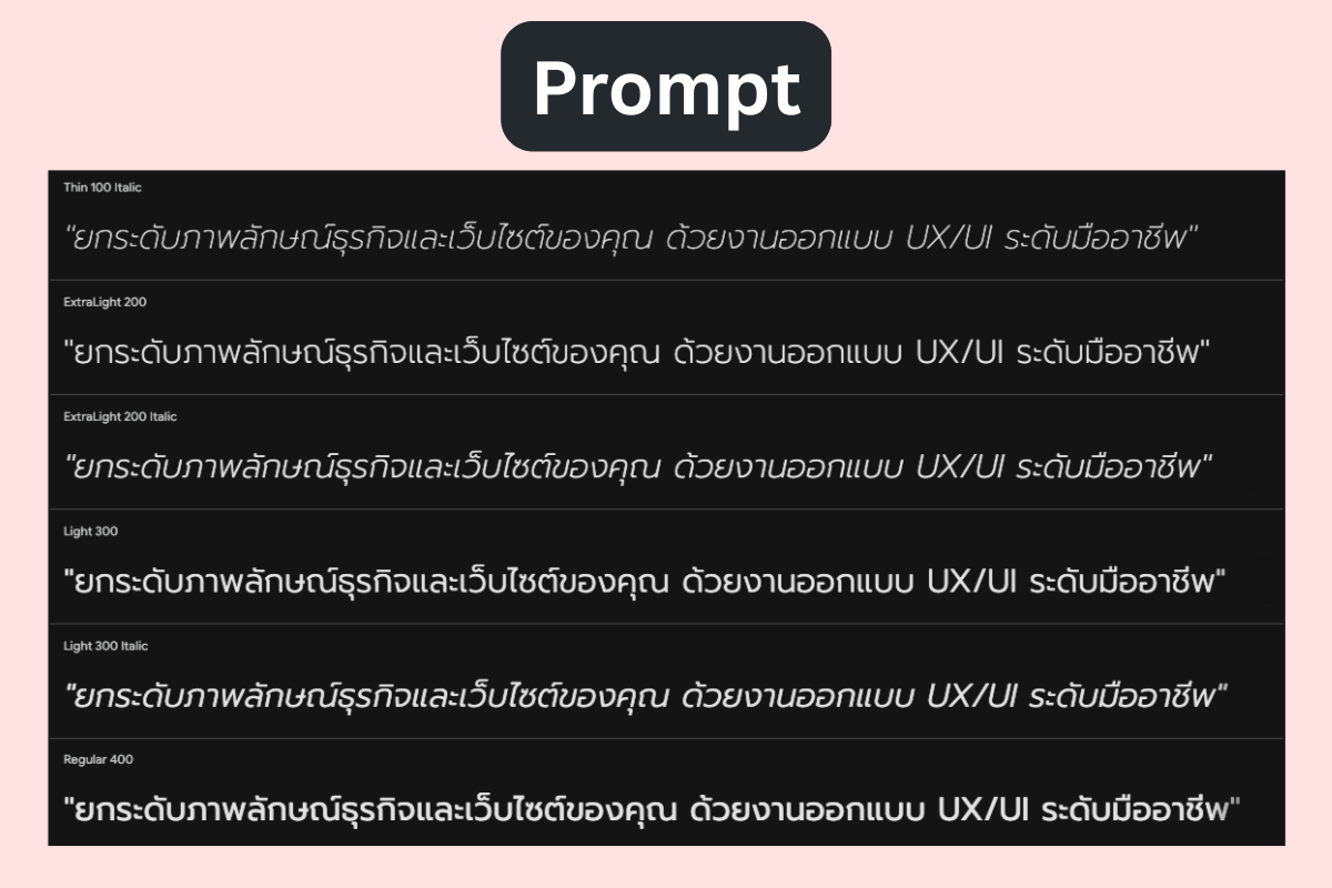 Thai-Fonts- Prompt